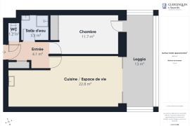 Vente appartement 2 pièce(s) 44 m² - Photo 9 Vente appartement 2 pièce(s) 44 m² - Photo 9
